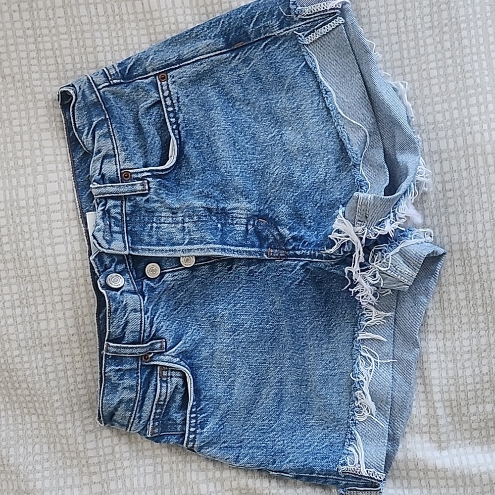 REFORMATION Cuff Jean Shorts Sz. 24